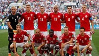 Denmark menurunkan pemain seperti Kasper Schmeichel, Simon Kjaer, Andreas Christensen, Zanka, Henrik Dalsgaard, Thomas Delaney, Christian Eriksen, Jens Stryger Larsen, Martin Braithwaite, Andreas Cornelius, dan Pione Sisto. Reuters/Maxim Shemetov. (Reuters)