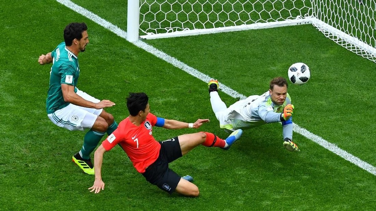 Korea Selatan vs Jerman imbang 0-0 di babak pertama (Foto: Dylan Martinez/Reuters)