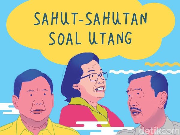 Sahut-sahutan Prabowo, Sri Mulyani hingga Luhut Soal Utang Rp 9.000 T
