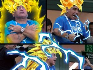 Tingkah Antik Maradona Jadi Bahan Meme Kocak