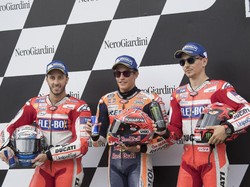Antara Lorenzo dan Dovizioso, Siapa Lawan Terberat Marquez di MotoGP Aragon?