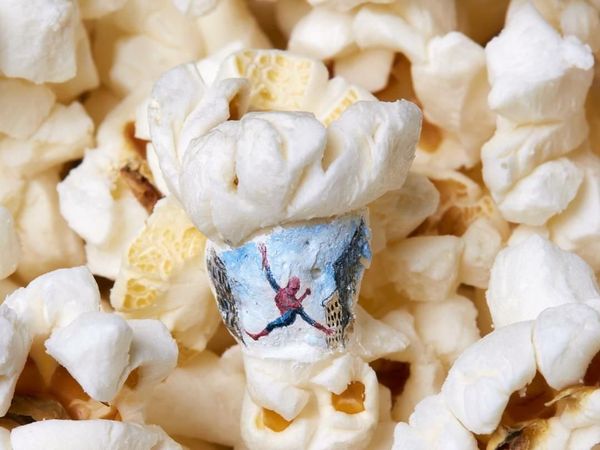 Wow! Popcorn Direka Jadi Karya Seni yang Unik dan Cantik Ini