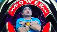 Sementara meme yang ini membawa-bawa Maradona ke dalam dunianya Power Rangers. (Foto: Internet)