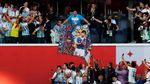 Senyum Cerah Suporter Argentina