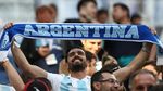 Senyum Cerah Suporter Argentina