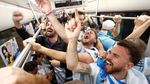 Senyum Cerah Suporter Argentina