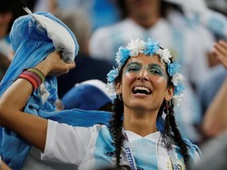 Kemenangan Argentina dalam laga pertandingan kontra Nigeria amankan posisi Argentina untuk melaju ke babak 16 besar bersama Kroasia. Jorge Silva/Reuters.