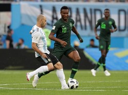 Di pertandingan ini, Mascherano pada prosesnya bermain penuh untuk membantu Argentina lolos ke 16 besar Piala Dunia 2018. REUTERS/Henry Romero.