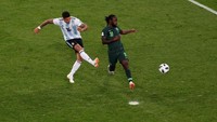 Pada prosesnya Argentina memastikan kemenangan lewat gol Marcos Rojo di menit ke-86. Argentina menang 2-1. REUTERS/Lee Smith.