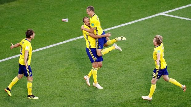 Swedia berhasil menunjukkan performa impresif di babak kedua.