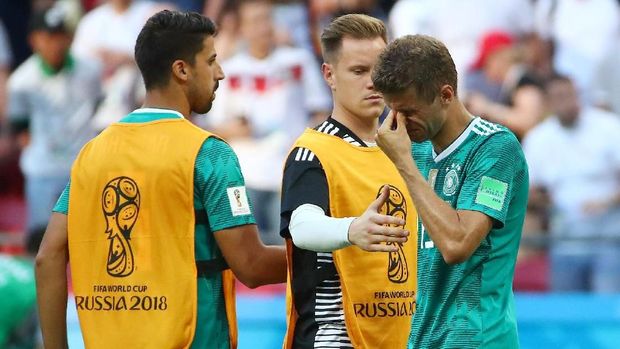Jerman tersingkir dari Piala Dunia 2018 setelah dikalahkan Korea Selatan.