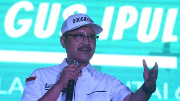 Mantan Wakil Gubernur Jawa Timur Saifullah Yusuf alias Gus Ipul, di Surabaya, Jawa Timur, Selasa (19/6).