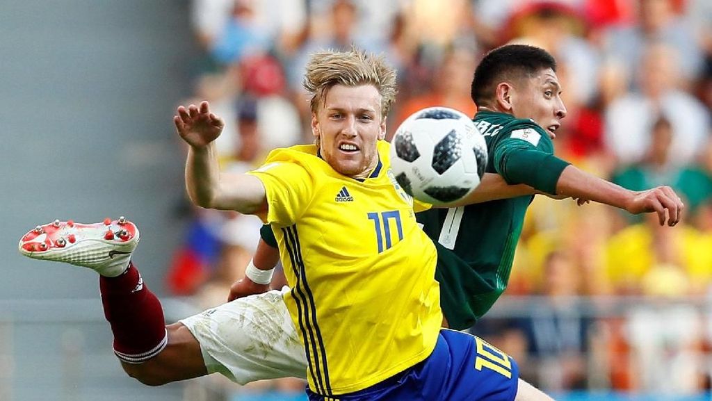 Babak I : Meksiko vs Swedia Masih Imbang