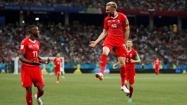 Swiss mendapatkan perlawanan sengit dari Kosta Rika.