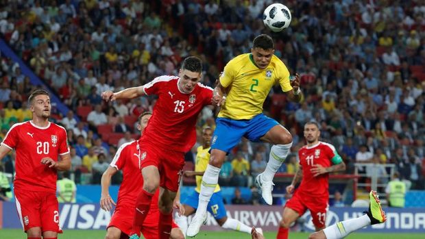 Serbia angkat koper usai dikalahkan Brasil.