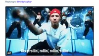 Muncul petikan lagu berjudul Rollin lantunan Fred Durst dari Limp Bizkit, tentu saja terkait aksi guling-guling (roll) Neymar. (Foto: Internet)
