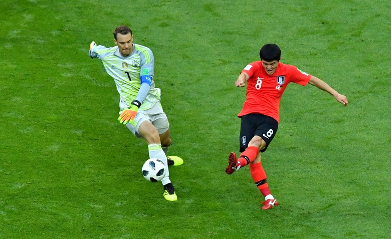 Momen Neuer Kehilangan Bola yang Berujung Gol Kedua Korsel. Foto: Reuters