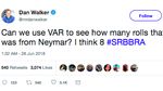 Neymar Jatuh Lagi, Guling-guling Beberapa Kali, Kena Bully