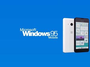 Tampilan Smartphone Microsoft yang Pakai Windows 95