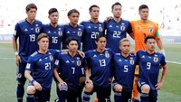 Jepang menurunkan pemain seperti Kawashima, Sakai, Yoshida, Makino, Nagatomo, G.Sakai, Shibasaki, Yamaguchi, Usami, Okazaki, dan Muto. Reuters/Toru Hanai.