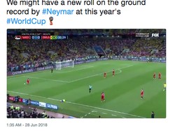 Salah satu olok-olok untuk Neymar adalah dia tampak sudah memecahkan rekor Piala Dunia dalam hal berguling-guling terjatuh di lapangan. (Foto: Internet)
