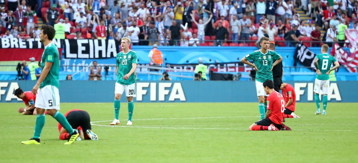 Kemuraman di laga Korea Selatan dan Jerman. (Foto: Michael Dalder/REUTERS)