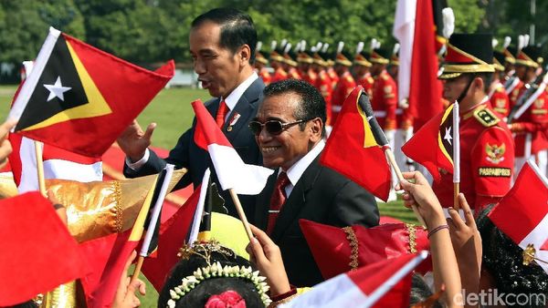 Jokowi Sambut Hangat Presiden Timor Leste