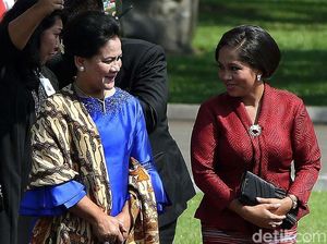 Ibu Negara Kompak Berbusana Daerah dengan Istri Presiden Timor Leste