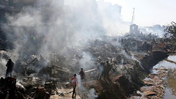 15 Orang Tewas dalam Kebakaran di Pasar Kenya