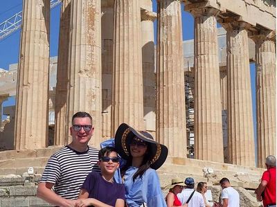 Foto: Maudy Koesnaedi Liburan ke Yunani Bareng Keluarga