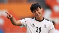 Sardar Azmoun memutuskan mundur dari Timnas Iran di usia 23 tahun usai gelaran Piala Dunia 2018. Ia pensiun karena ibunya sakit, yang disebabkan karena mengetahui anaknya dikritik lantaran tampil buruk di Rusia. (Foto: REUTERS/Ricardo Moraes)