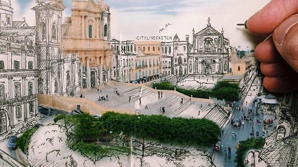 Kreatif! Ketika Sketsa Disatukan dengan Dunia Nyata