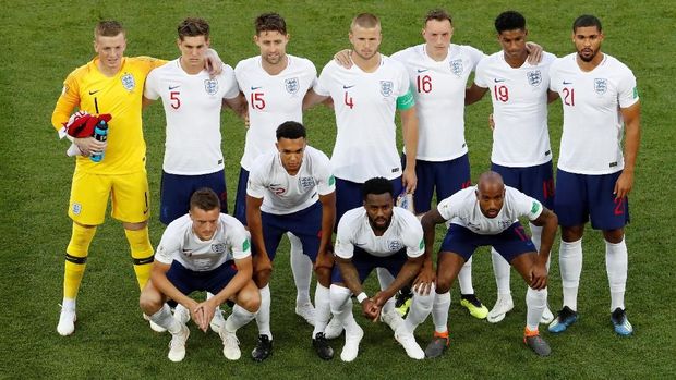 Timnas Inggris akan menghadapi Kolombia di babak 16 besar.