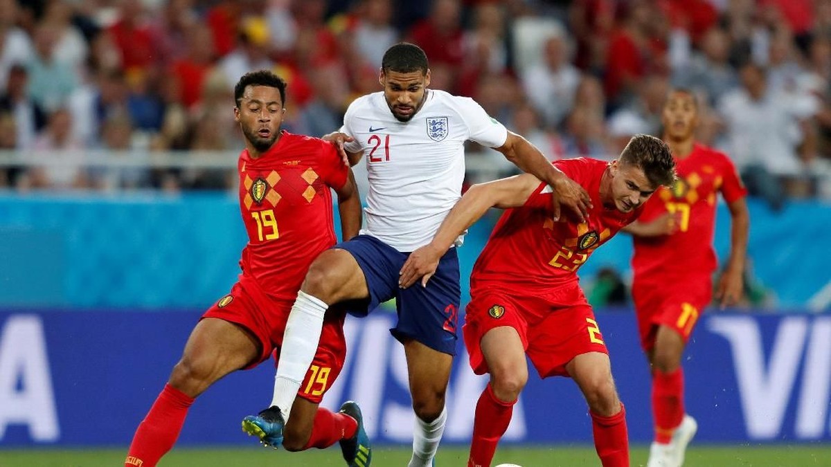 Inggris kalah 0-1 dari Belgia di matchday 3 Piala Dunia 2018. (Foto: Lee Smith/REUTERS)