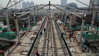 Penampakan Terkini Stasiun LRT Mal Kelapa Gading