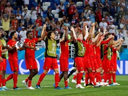 Belgia pun keluar sebagai juara Grup G. REUTERS/Fabrizio Bensch.