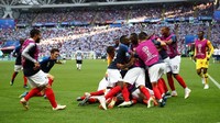 Pertandingan tuntas, Prancis berhak atas kemenangan 4-3 dari Argentina. Foto: Michael Dalder /Reuters