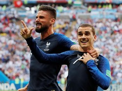 Memainkan pertandingan babak 16 besar di Kazan Arena, Sabtu (30/6/2018), Prancis unggul lebih dahulu lewat penalti Antoine Griezmann di menit ke-13. Argentina baru bisa membalas di lima menit terakhir melalui gol cantik Angel Di Maria. Foto: REUTERS/Carlos GArcia Rawlins. 