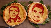 Jadi Idola, Wajah Ronaldo dan Suarez jadi Topping Pizza di Hop Head Cafe