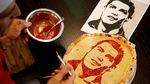 Jadi Idola, Wajah Ronaldo dan Suarez jadi Topping Pizza di Hop Head Cafe