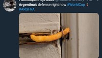 Salah satu penggambaran pertahanan Argentina. Renyah dikunyah Prancis. (Foto: Istimewa)
