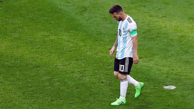 Lionel Messi tampil di bawah performa pada Piala Dunia 2018.