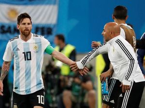 Sampaoli Tepis Rumor Messi Tentukan Pergantian Pemain