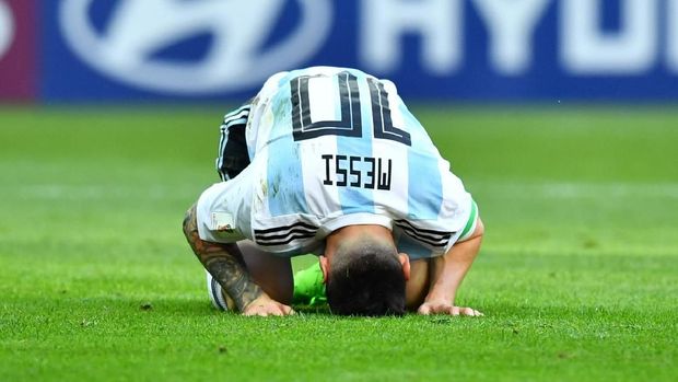 Lionel Messi gagal membawa Timnas Argentina menuai prestasi di Piala Dunia 2018.