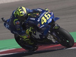 Sempat Jatuh dalam Latihan, Rossi Lega Start di Baris Terdepan