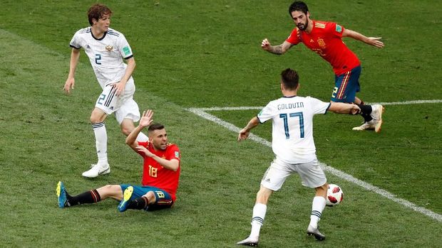 LIVE: Spanyol vs Rusia di Babak 16 Besar Piala Dunia 2018