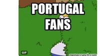 Fans Portugal yang sebelumnya berkoar-koar tim kebangaannya bakal melaju jauh di Piala Dunia 2018 pasti sekarang langsung bersembunyi takut dibully. (Foto: Twitter @GraveyardLx)