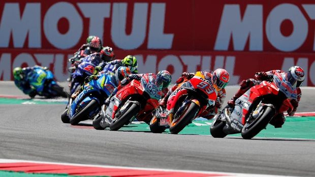 Balapan MotoGP Belanda berlangsung sengit sejak awal hingga akhir.