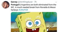 Namun hikmah dari tersingkirnya Ronaldo dan Messi adalah pecinta sepakbola bisa melihat kelahiran bintang-bintang baru di lapangan hijau. Kylian Mbappe misalnya, penyerang muda Prancis yang mencetak dua gol ke gawang Argentina. (Foto: Twitter @iAmKingducer)