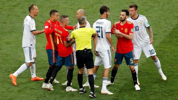 LIVE: Spanyol vs Rusia di Babak 16 Besar Piala Dunia 2018